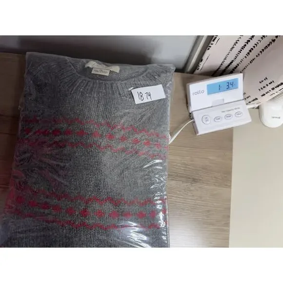 J Crew Mens Handknit Lambswool Sweater XL Apres Ski Retro 80s Grandpa Preppy - Picture 8 of 8